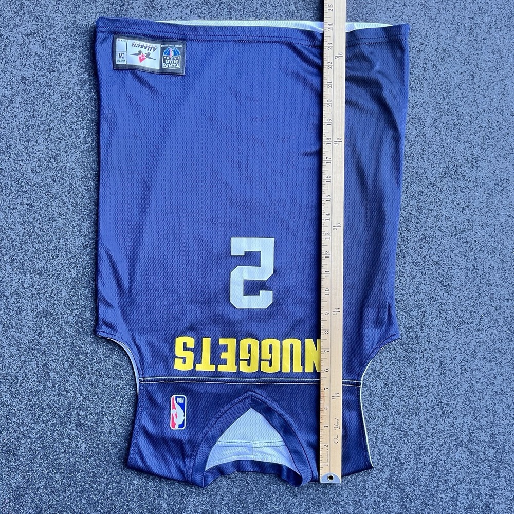 Youth NBA Alleson Athletic Denver Nuggets #2 Navy Reversible Mesh Jersey Size M - Picture 10 of 10